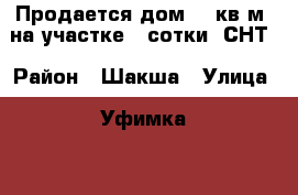 Продается дом 20 кв.м. на участке 4 сотки. СНТ › Район ­ Шакша › Улица ­ Уфимка-3 › Общая площадь дома ­ 20 › Площадь участка ­ 4 › Цена ­ 300 000 - Башкортостан респ., Уфимский р-н, Уфа г. Недвижимость » Дома, коттеджи, дачи продажа   